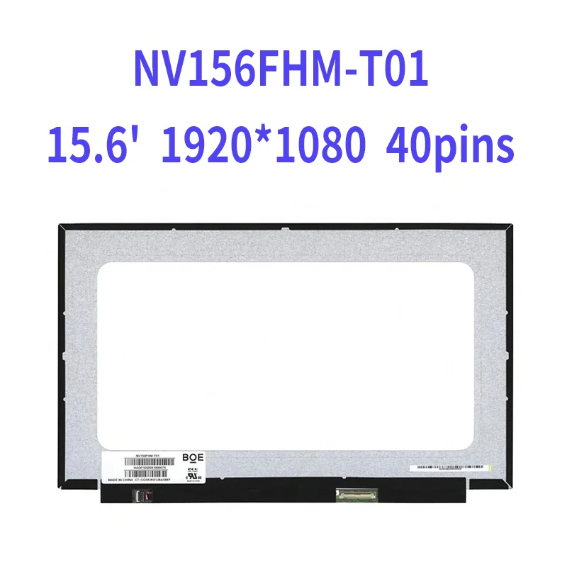 

NV156FHM-T01 V8.0 15.6 LED LCD in touch Screen 1920x1080 40 pins Replacement New