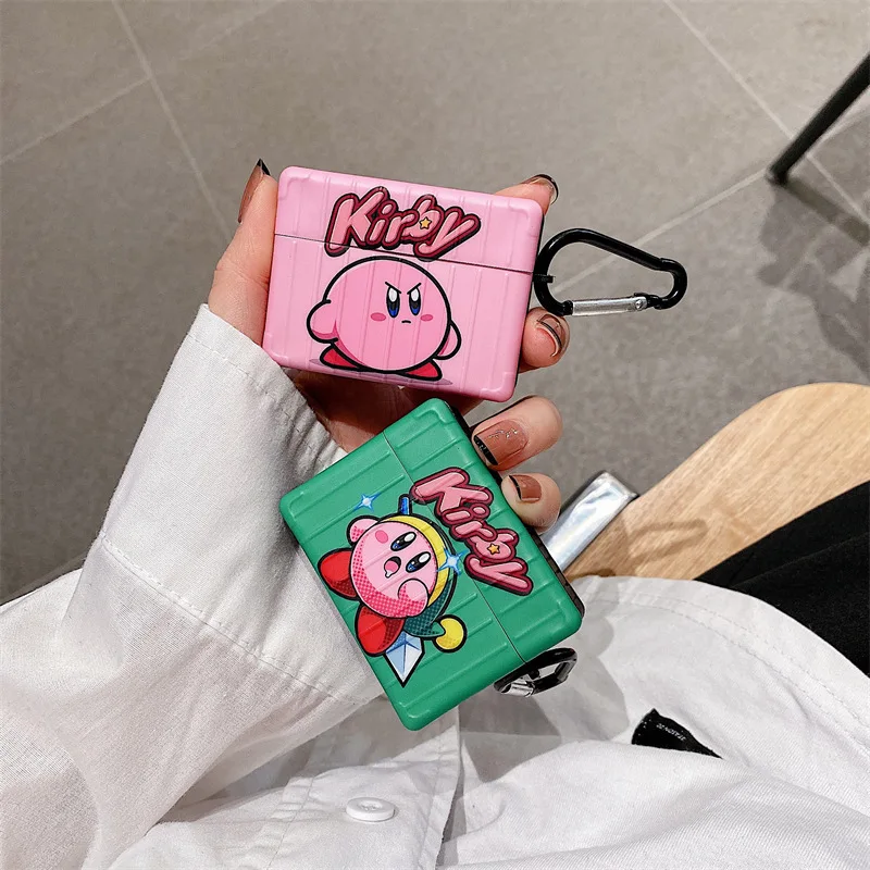 

Anime Cartoon Cute Stars Kirby Earphone Case for Airpods 1 2 3 Pro Bluetooth Earphone Case Kawaii Protective Shell Cover for Gir