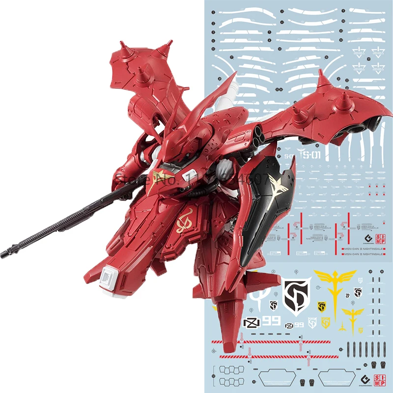 

Gundam Nightingale MSN-04-2 HG 1/144 Fluorescence Water Decal Stickers Diecast Gunpla Expansion Accessories