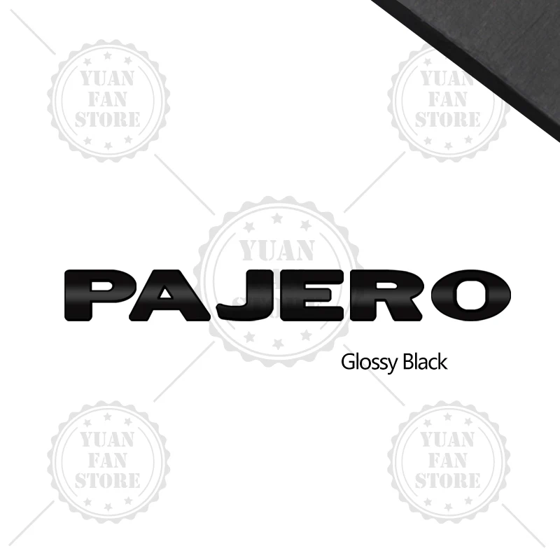 1 шт. металлическая буква для Pajero Mitsubishi 3D эмблема, наклейки на задний багажник автомобиля, значок на передний капот, автоаксессуары, Стайлинг