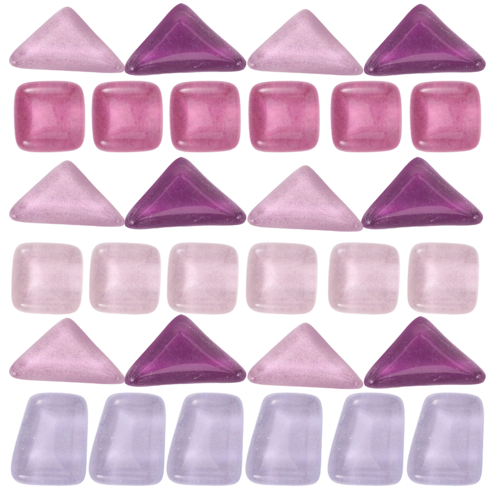 

1 Set Mosaic Tile Mosaic Flat Back Glass Mosaic Crafts Projector Materials