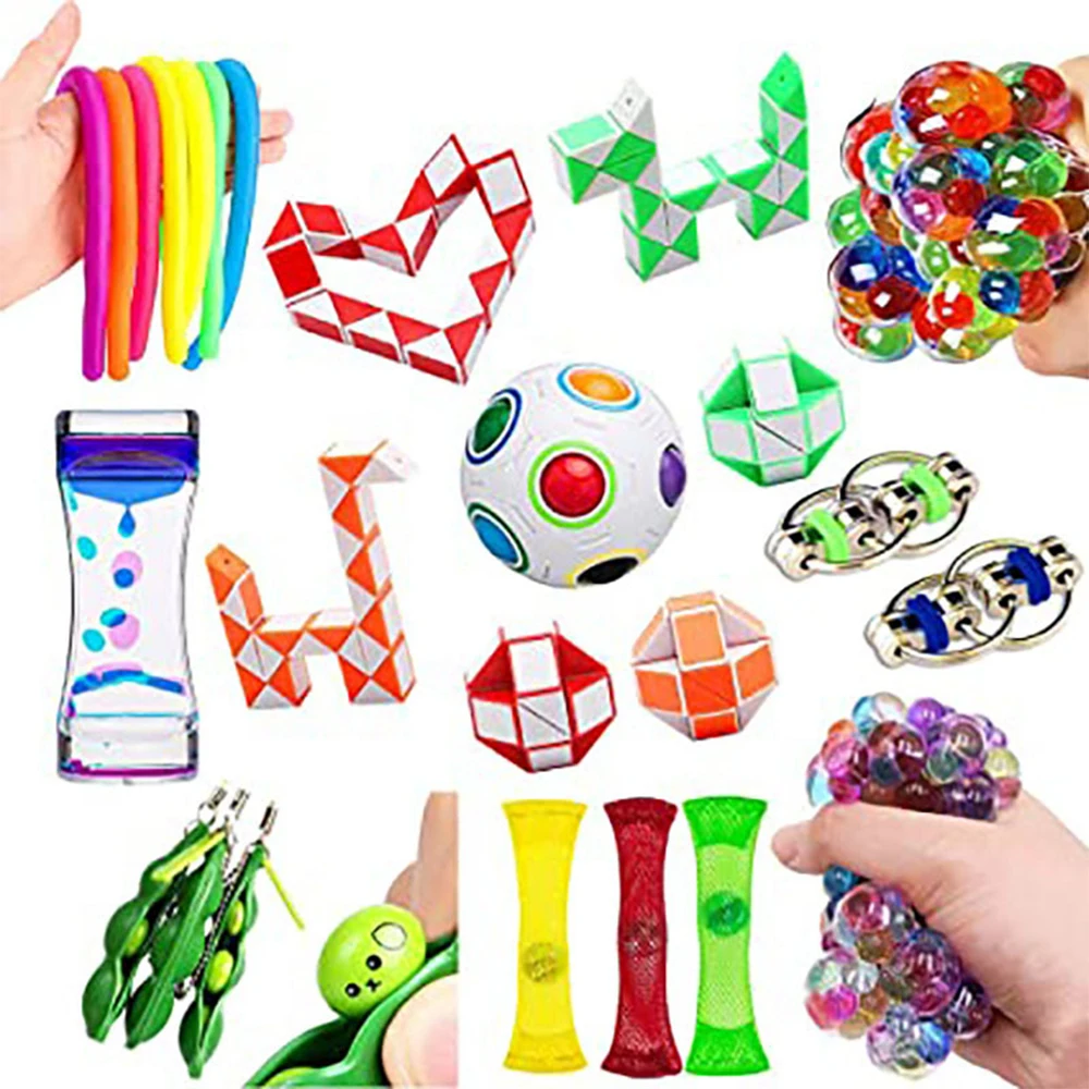 

Sensory Fidget Toys Set Stress Reliefer Toys Autism Anxiety Relief Stress Antistress Toys Fidget Sensory Toy For Kids Adults