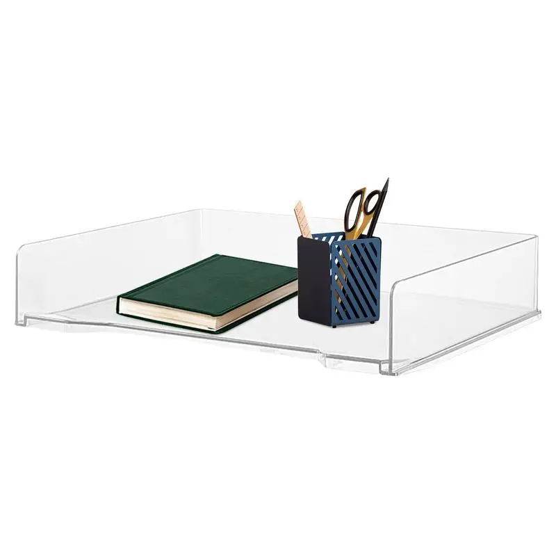 

Desk Trays Stackable Letter Tray Office Organization And Storage Letter Tray Desktop Paper Sorter Literature Organizer Rack For