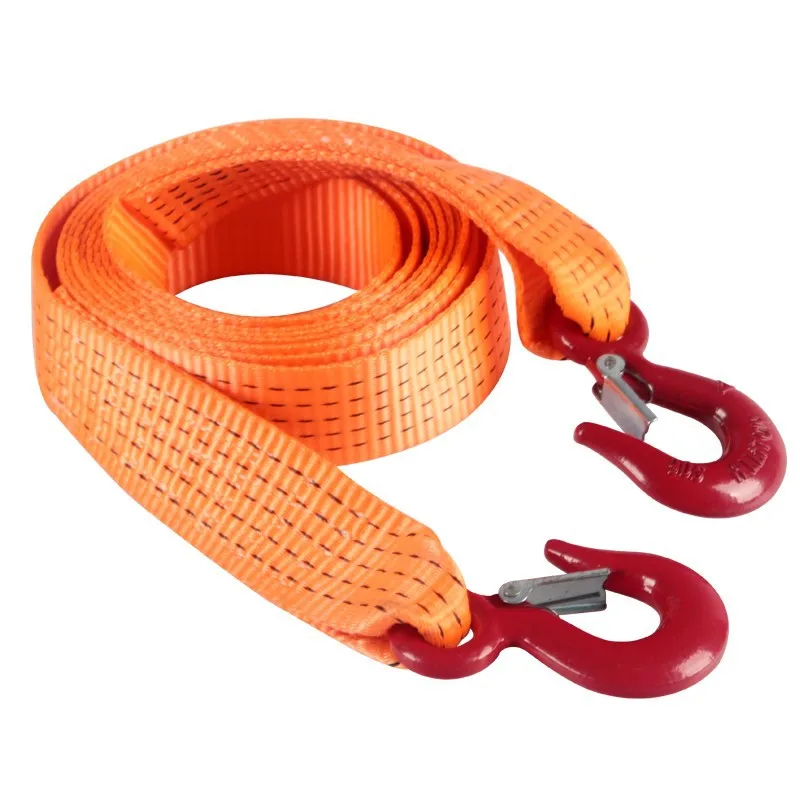 

2023 Автомобильный Буксировочный Ремень, гоночный автомобильный трос, нейлоновая веревка 5 м 8 тонн, сверхмощный ремень, внедорожные аксессуа...