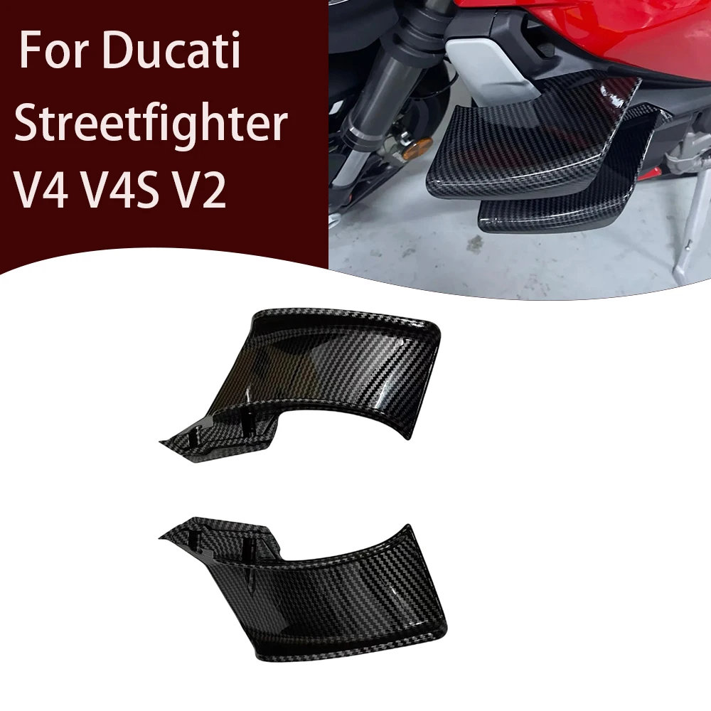 Фото Комплект накладок-спойлеров (винглетов) для мотоциклов DUCATI Streetfighter V4 V4S V2 2020 2021 2022 2023 2024 №1