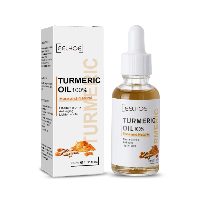 30ml Turmeric Freckle Serum Whitening Dark Spots Organic Oils Brighten Skin Pigment Anti Aging Wrinkle Moisturizer - купить по