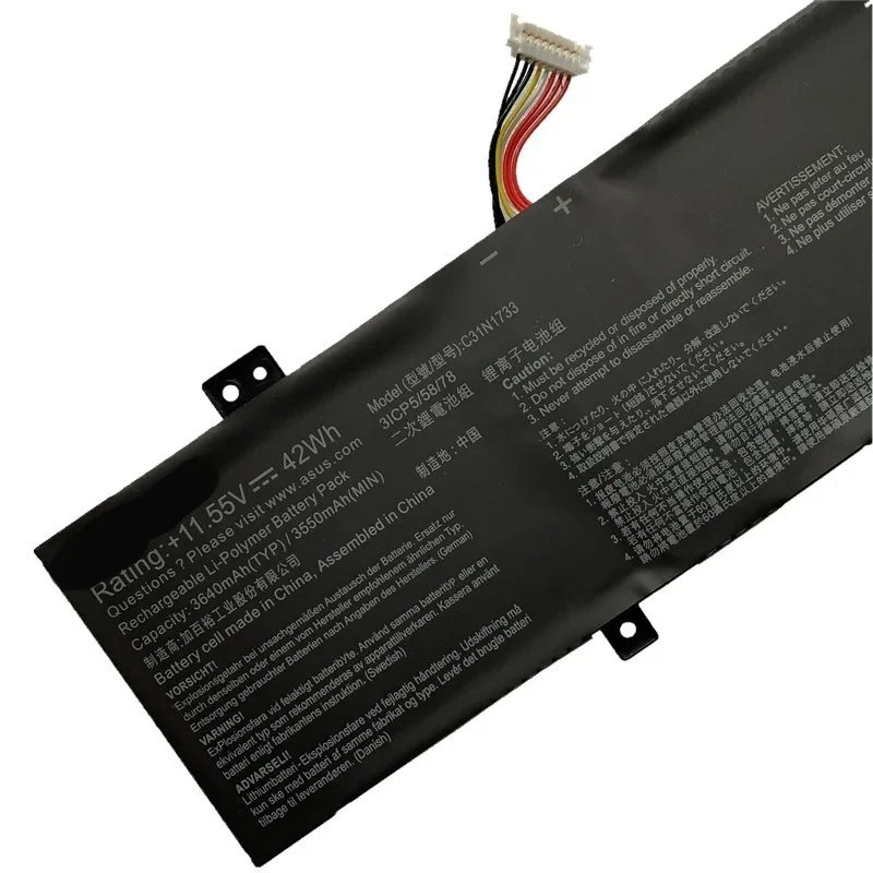 11 55 V 42Wh C31N1733 Аккумулятор для ноутбука ASUS VivoBook Flip 14 0B200-02970000 TP412UA TP412UA-EC207T3ICP5/58/78