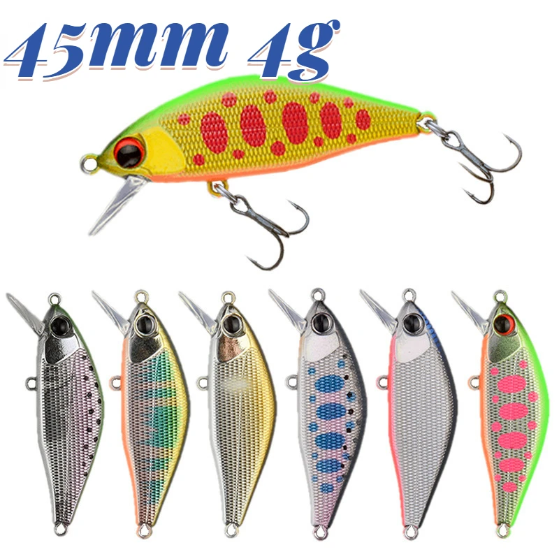 

Sinking Minnow Fishing Lure 45mm 4g Sea Accessories Wobblers Trolling Bait Pesca Artificial Baits Carp