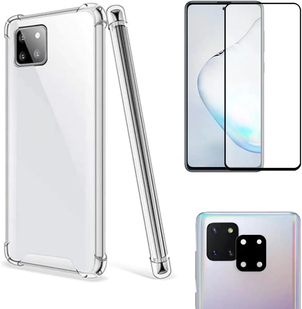 

For Capa Capinha para Note 10 Lite + Película 9D + Película de Câmera - (C7COMPANY)