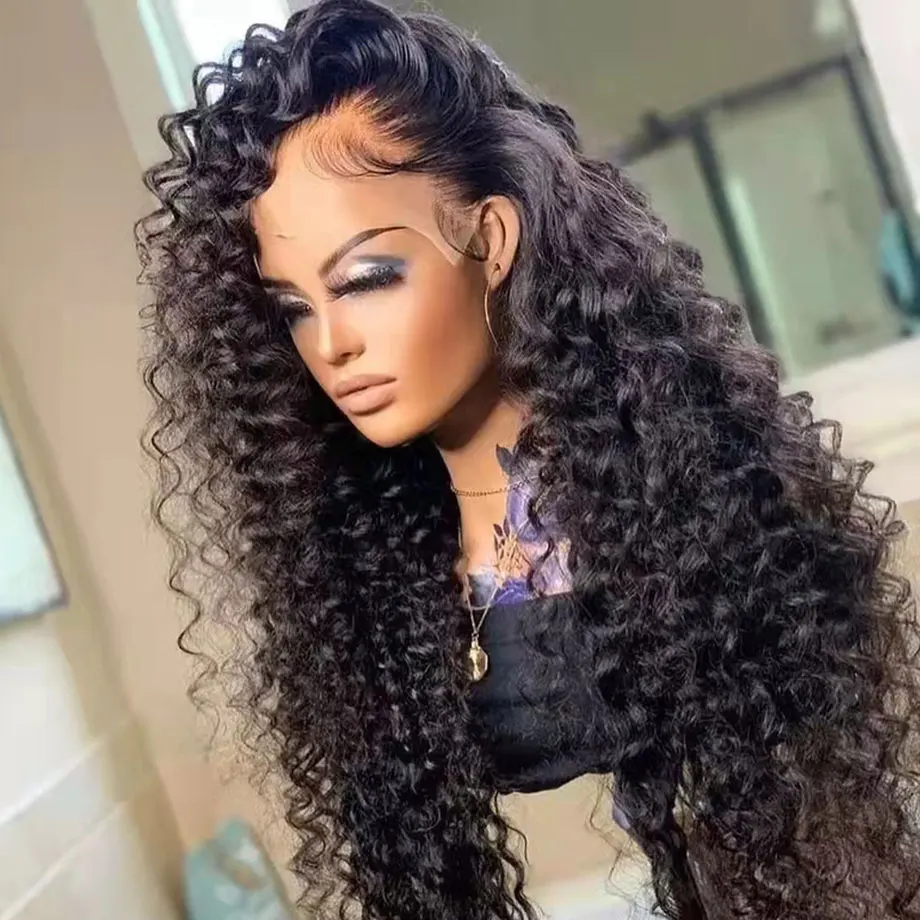 

30 34 Inch Loose Deep Wave HD Frontal Wigs for Women Curly Human Hair Brazilian 13x4 Wet And Wavy Water Wave Full Lace Front Wig