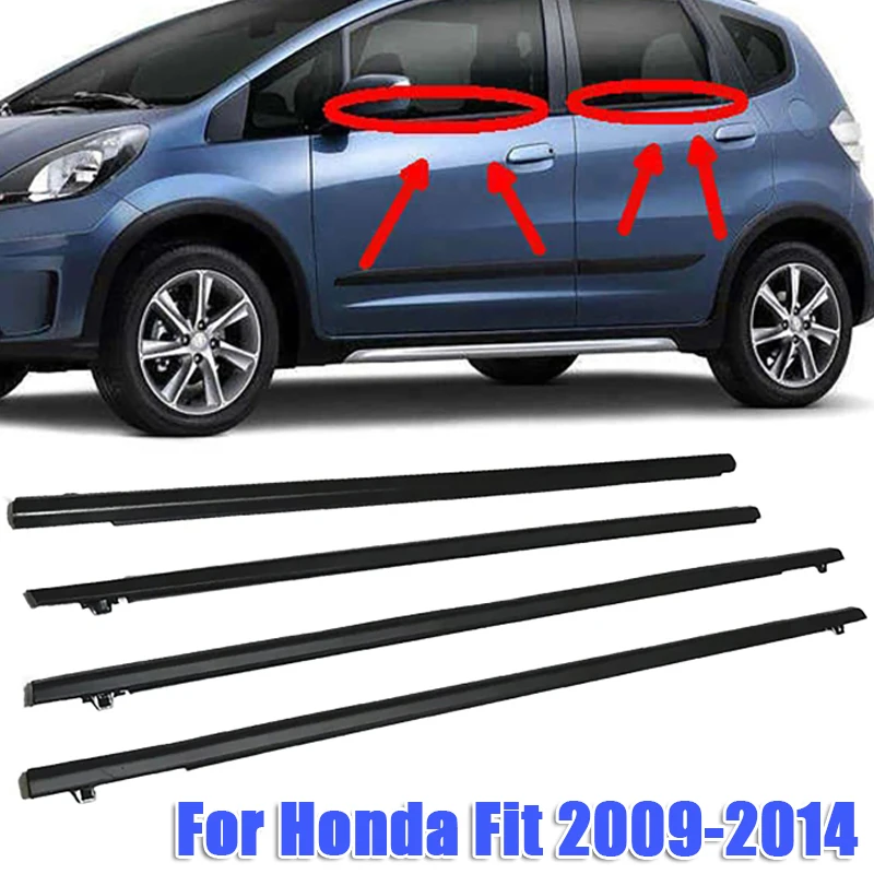 

Водонепроницаемая уплотнительная лента для автомобильных стекол Honda Fit 2009-2014, 4 шт.