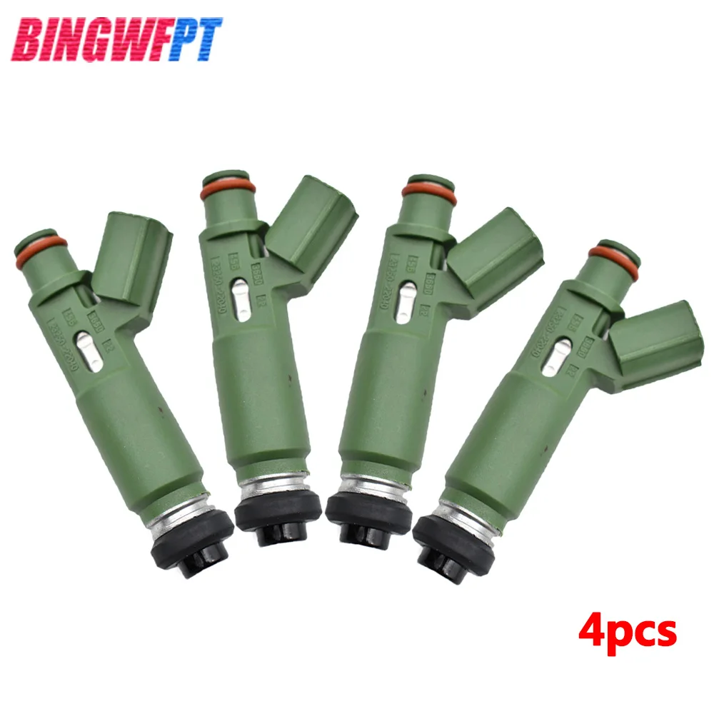 

BINGWFPT 4 шт. Топливные форсунки для Toyota 1,8 двигатель Corolla Celica Matrix 23250-22040 23209-22040 23250-0D040 23209-0D040