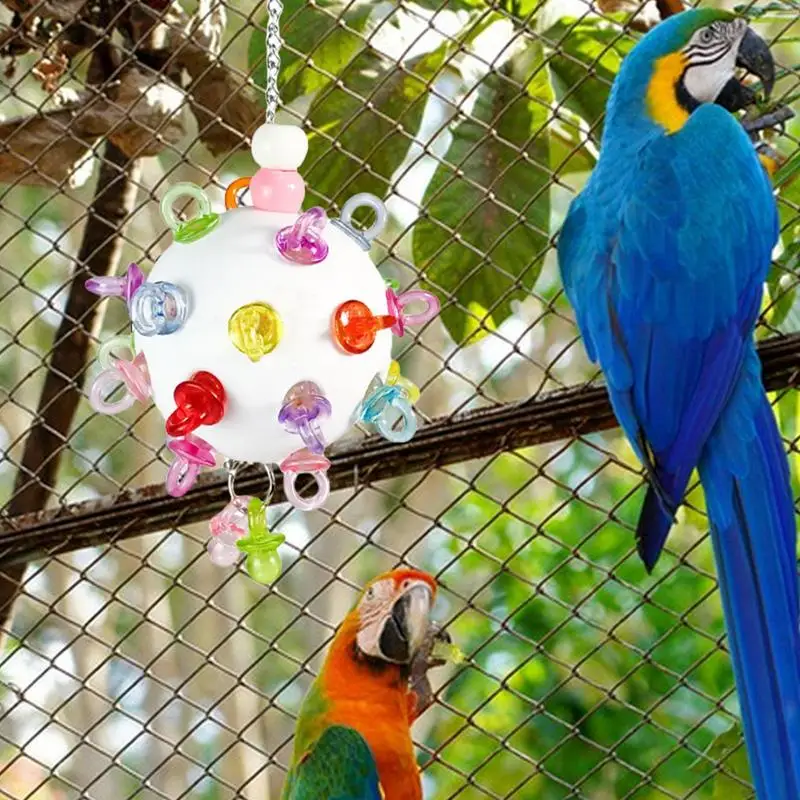 Игрушки для попугаев игрушки неразлучников красочные развлечения клетка птиц