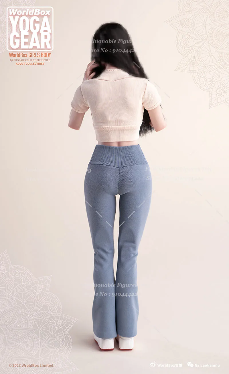 Worldbox 1/6 Женская футболка-солдат эластичные спортивные топы леггинсы для йоги