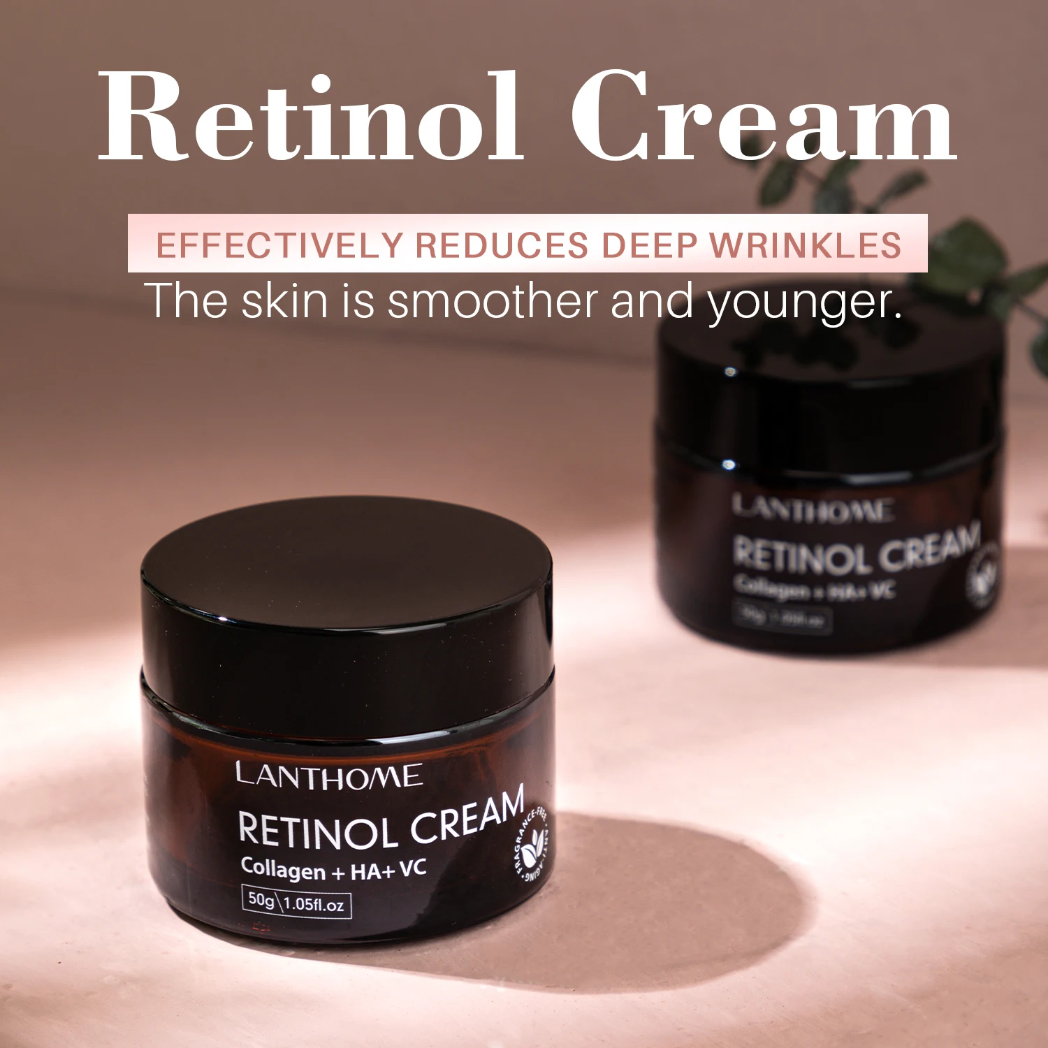

Original Lanthome Retinol Cream Anti Aging Reduces Deep Wrinkles Moisturizing Skin Facial Cream For Fine Lines Dark Spots Women
