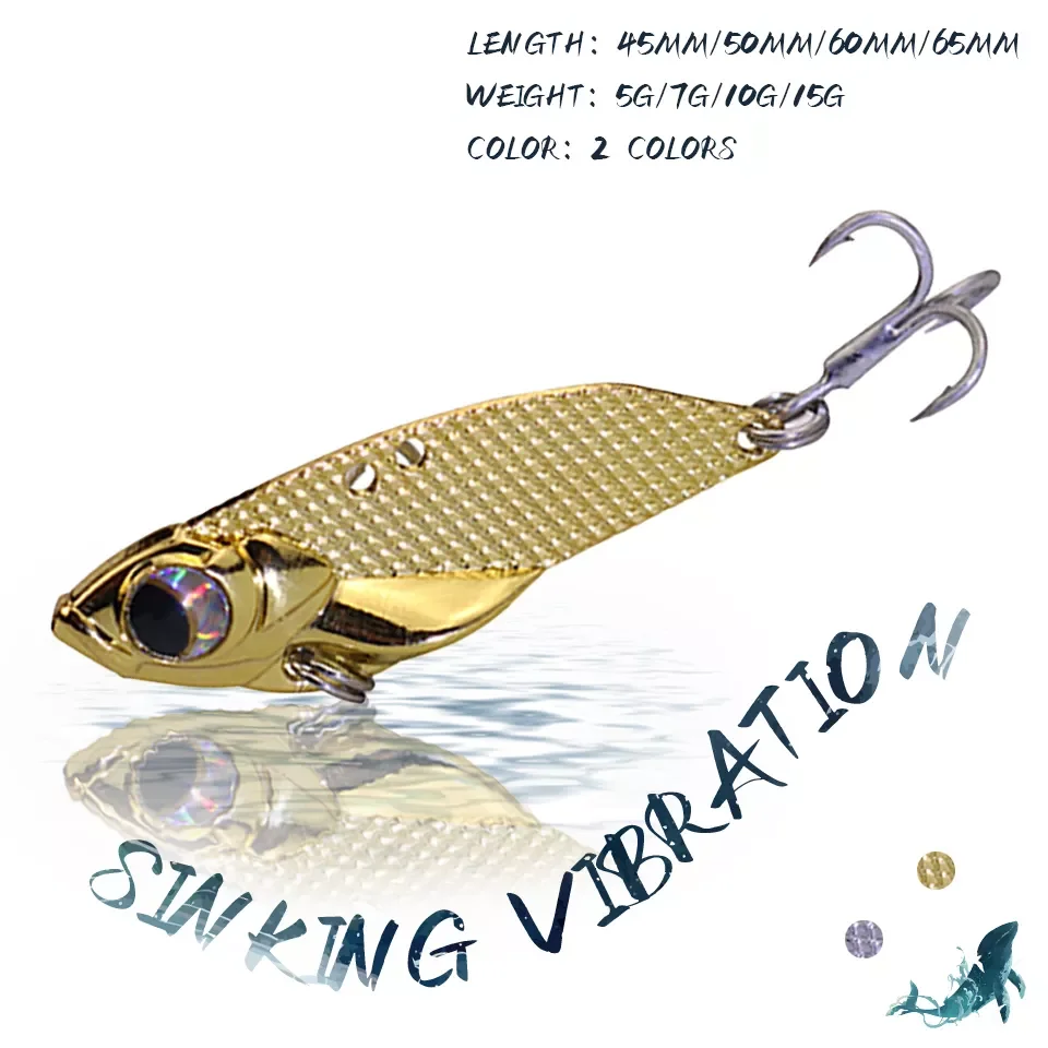 

1PCS 5G/7G/10G/15G Sinking Vibration Fishing Lure Artificial Hard Bait VIB Wobbler Baits 3D Eyes Baits Fishing Tackle