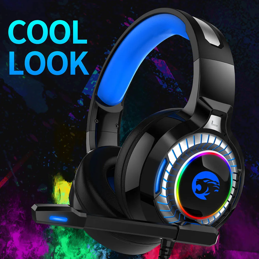 

Игровая гарнитура PS4 для ПК, игровые стерео наушники с басами, игровые наушники с микрофоном и светодиодной подсветкой, наушники