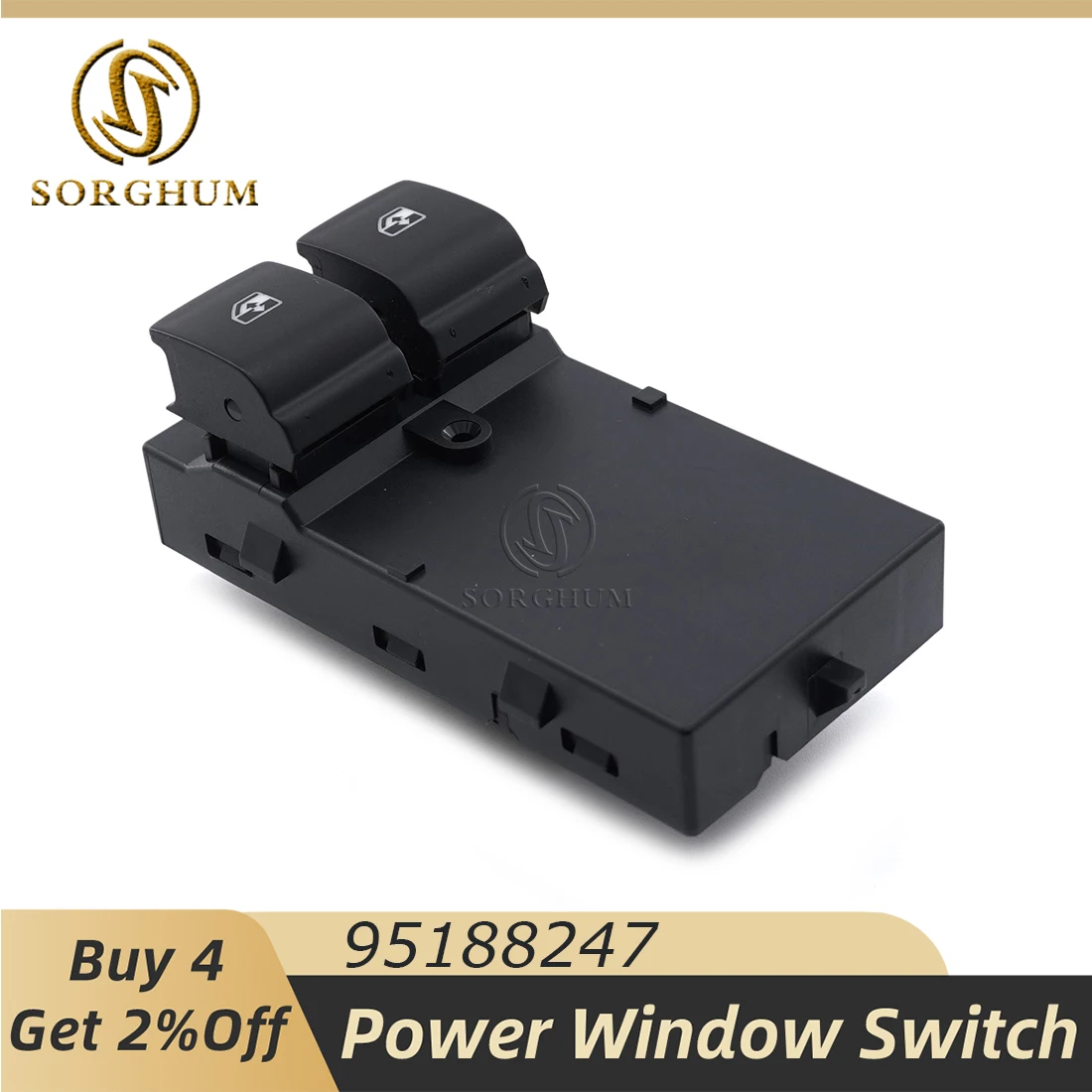 

Sorghum 6 Pins 95188247 95460075 Car Power Electric Window Control Switch For Chevrolet Aveo Prisma Onix Spin Cobalt 2011-2013