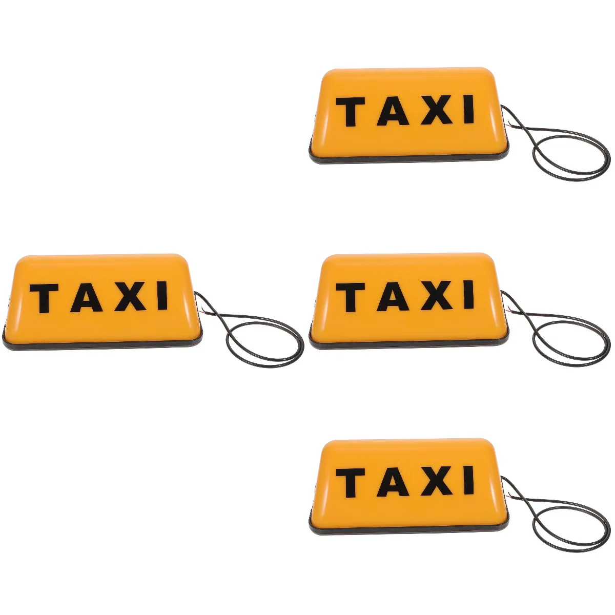 

4 Pack Taxi Dome Light Roof Top Illuminated Sign Magnetic Signs White Accessories Indicator Led for car Cars