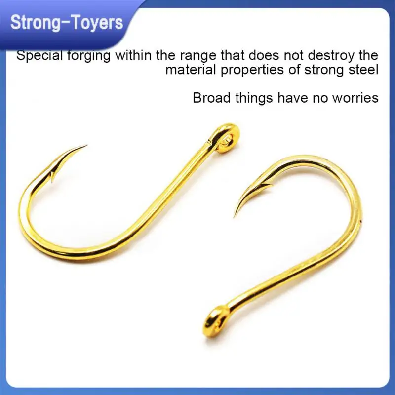 

Рыболовный крючок с сильной проникающей способностью, небольшой надежный и устойчивый к проколу, рыболовное снаряжение, острый Золотой морской крючок