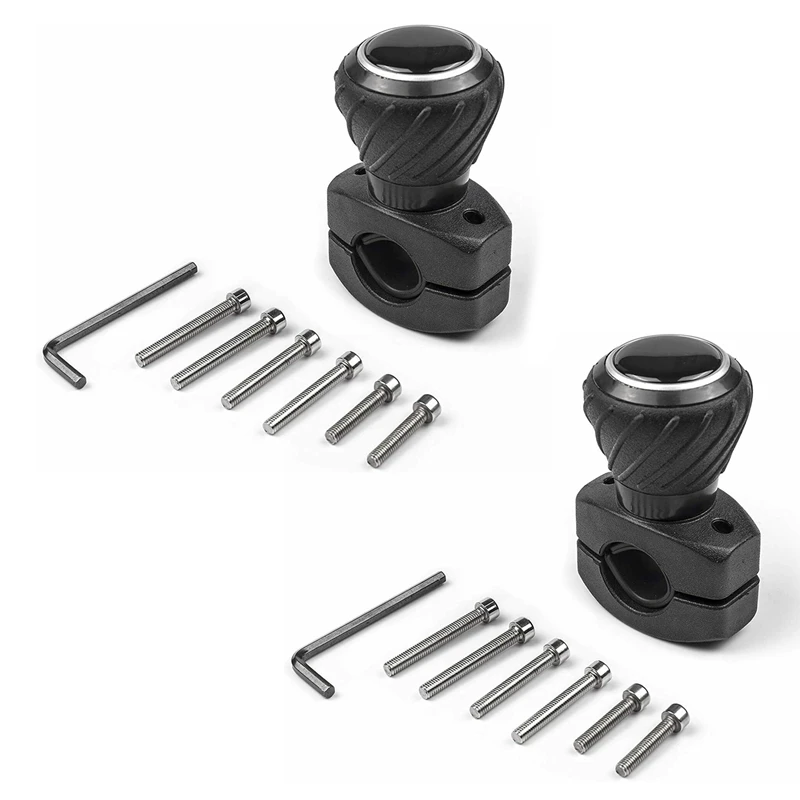 

2X Car Steering Wheel Power Handle Spinner Knob Steering Wheel Booster Ball Universal Spinner Knob Universal