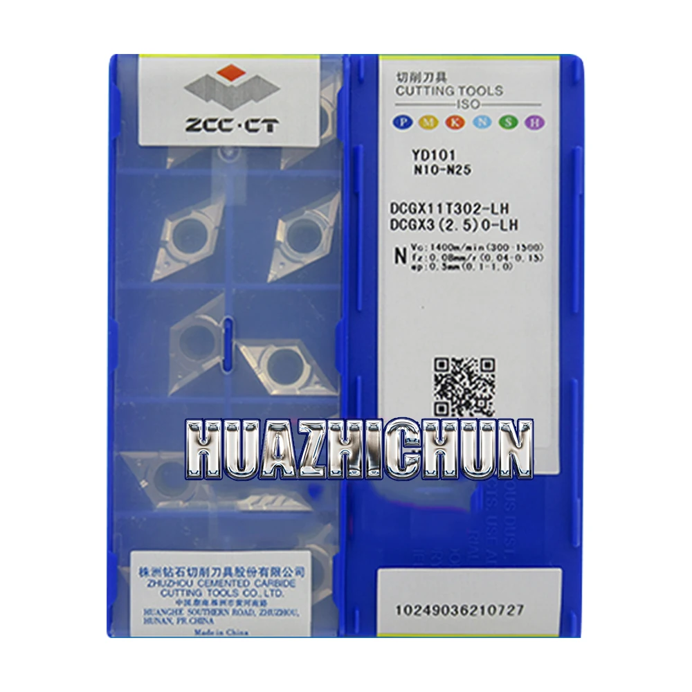 HUAZHICHUN оригинальные YD101 DCGX11T302-LH 10 шт. твердосплавные вставки