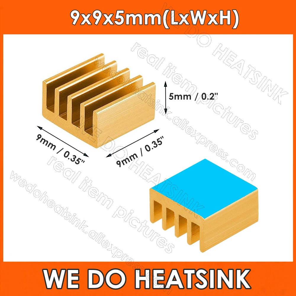 Fin With Pre Applied Thermal Tape For Laptop Cpu, Vga Ram, Ic Chips, Mosfet