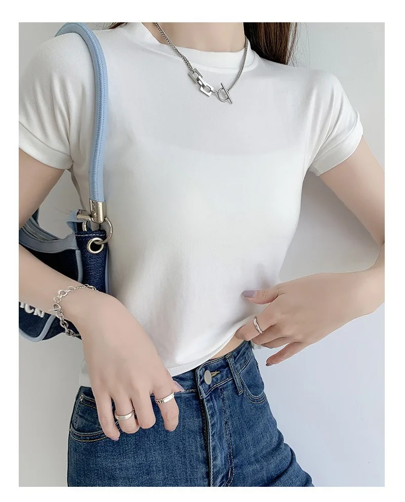 

2023 short sleeve slim T-shirt woman