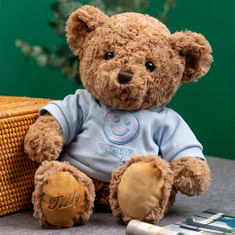 

1pc 30cm High Quality Kawaii Plush Teddy Bear Toys Cute Hoodie Bears Stuffed Soft Animal Pillow Teddy Toys for Children Baby