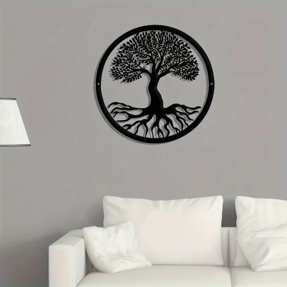 Современное Металлическое Настенное Искусство - Дизайн Древо Жизни 1 Шт.