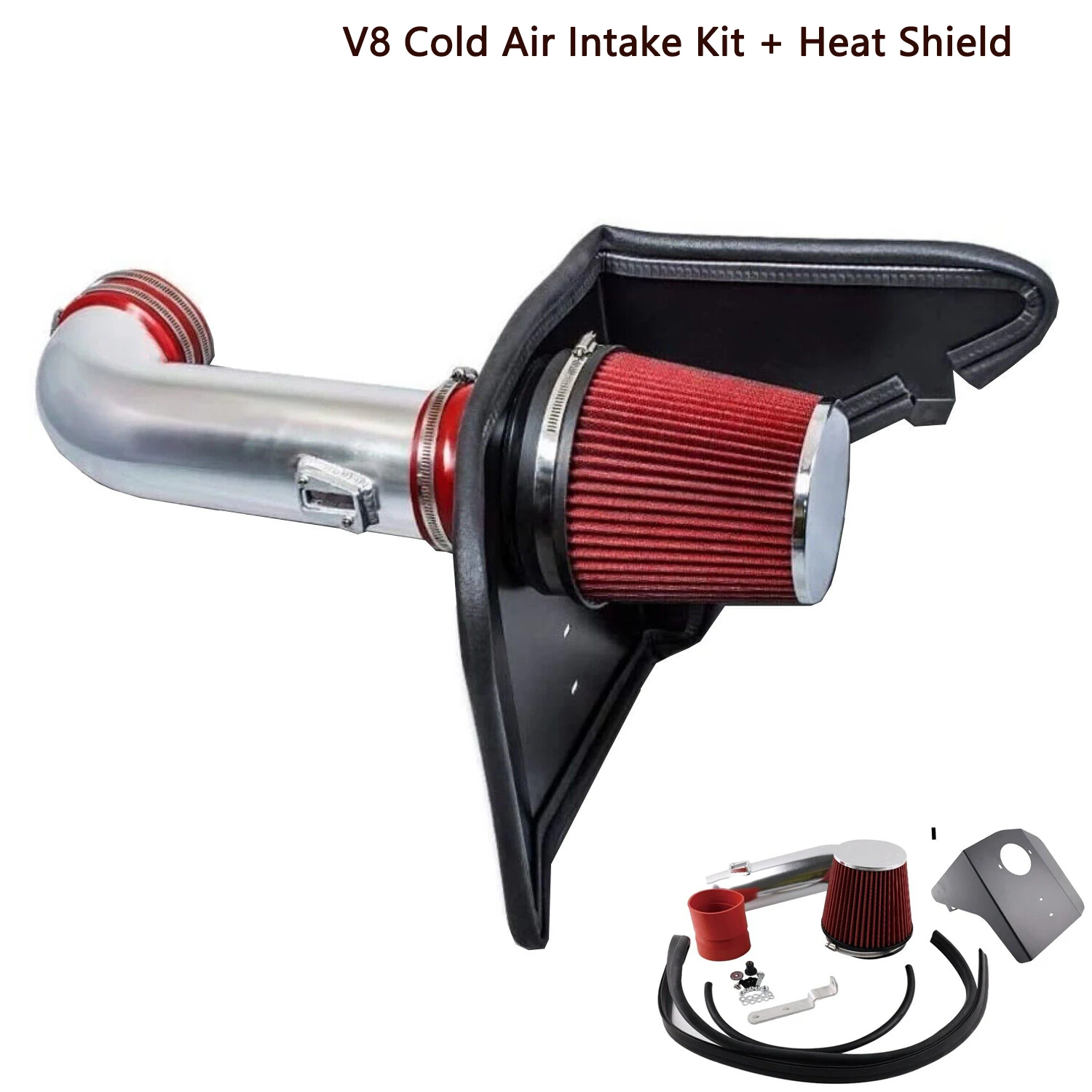 Комплект впуска холодного воздуха с теплозащитным экраном + фильтр для Camaro 6.2L V8