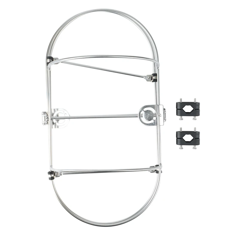 

9Inch Boat Fender Holder,304 Stainless Steel Marine Folding Double Fender Rack for Boat Fender
