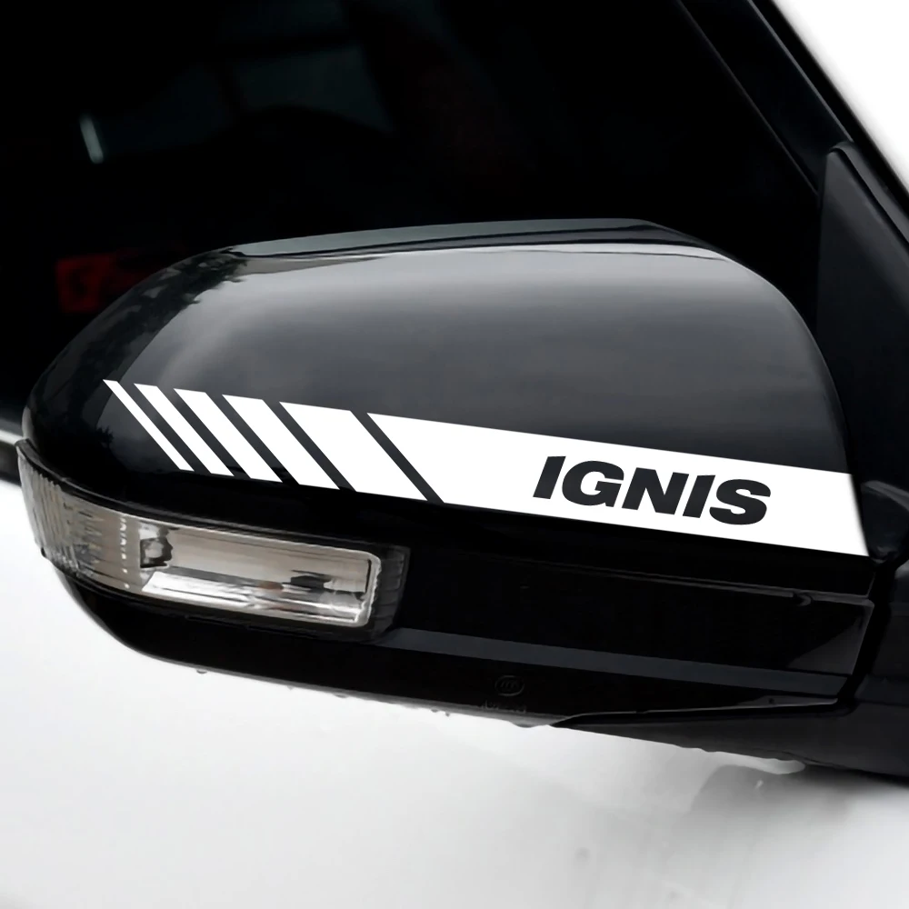 

2 шт., автомобильный Стайлинг, зеркало заднего вида, наклейка, декоративный значок, автоаксессуары для Suzuki Swift SX4 Jimny Ignis Alto Samurai Baleno