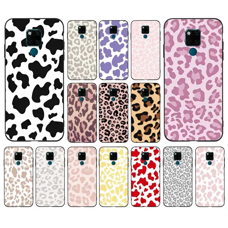 

Fashion Leopard Print Phone Case for Huawei Mate 20 10 9 40 30 lite pro X Nova 2 3i 7se