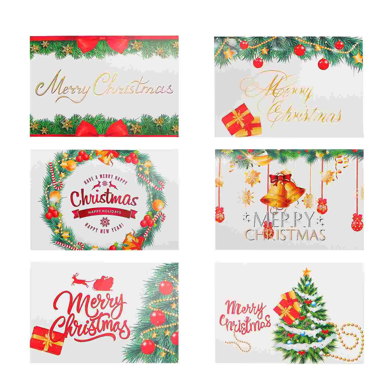 

2 Set of Creative Multifunctional Paper Christmas Greeting Cards for Co-worker