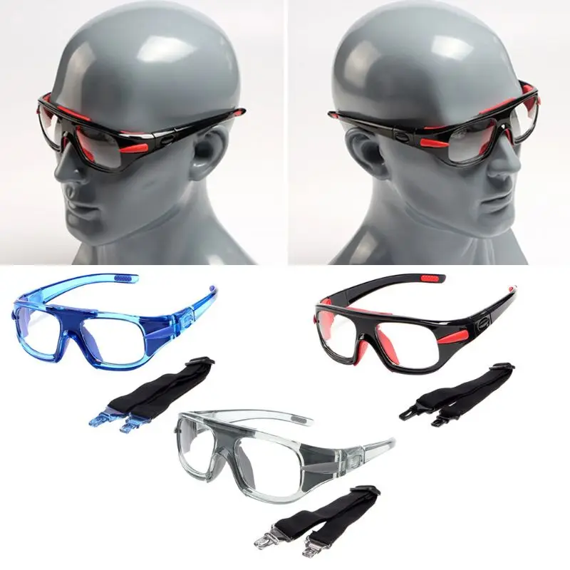 

Safety Goggles Sports Eyewear Protective Glasses Anti Fog Lens Replaceable Strap