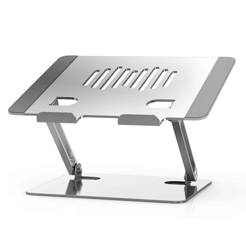 

Laptop Stand, Ergonomic Adjustable Computer Riser For Desk, Aluminum Notebook Holder For Up To 16Inch Laptops, Silver