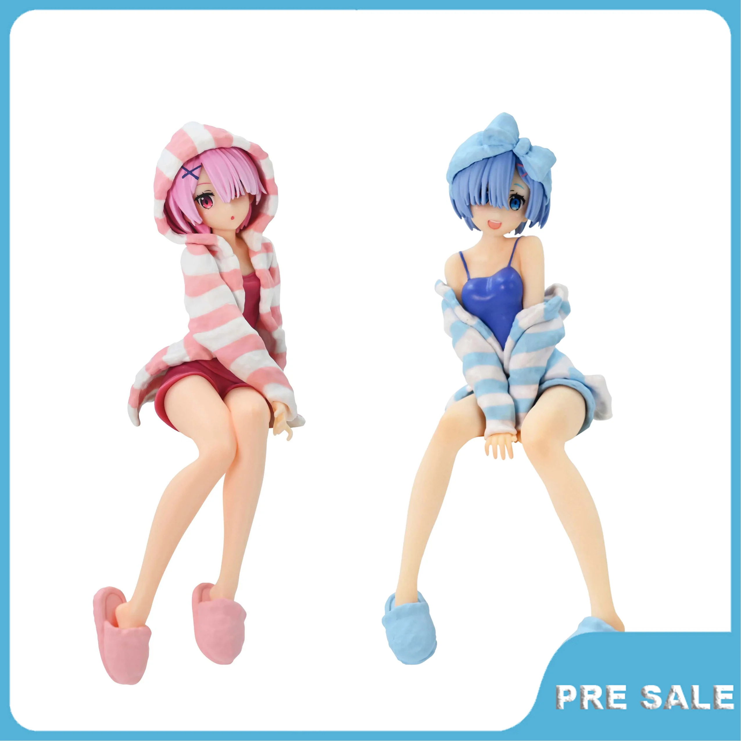 

Pre Sale Anime Re:life In A Different World From Zero Action Figure Rem Ram Pajamas Original Hand Made Pvc Model Ornaments Toy