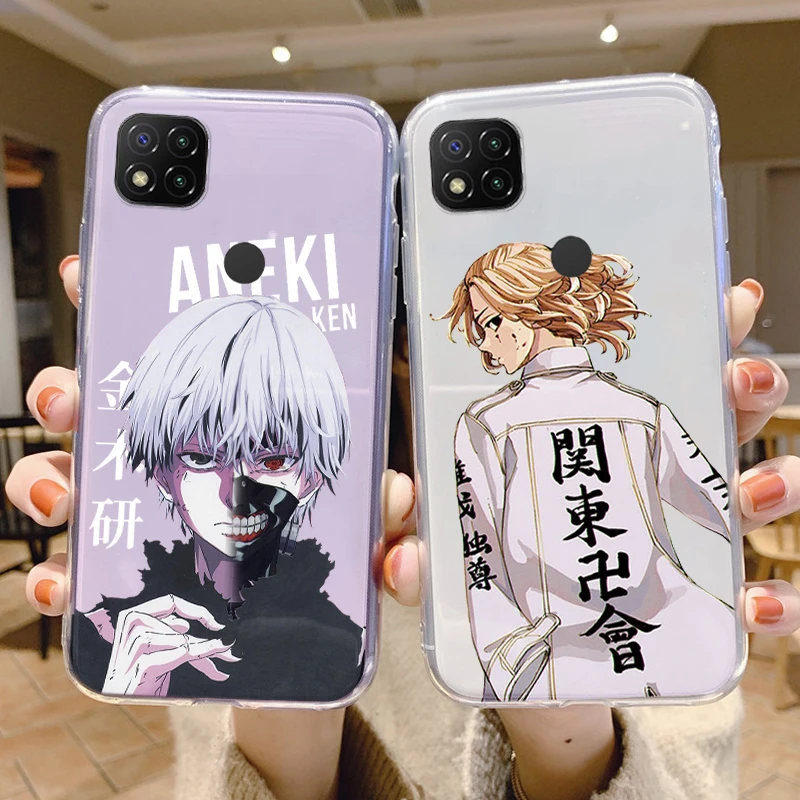 Чехол для Redmi 9C NFC 9 C задняя крышка Токийский Гуль канеки Кен аниме Coque мягкие силиконовые чехлы для Xiaomi Redmi 9C прозрачный модный