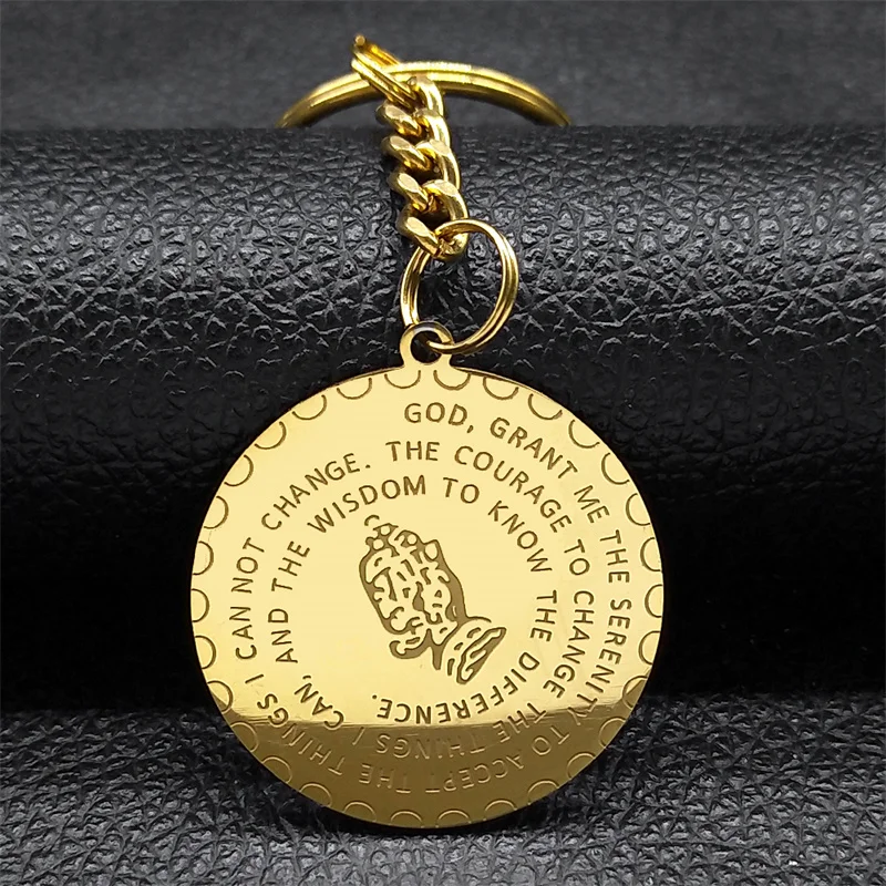 Брелок для ключей женский/мужской из нержавеющей стали