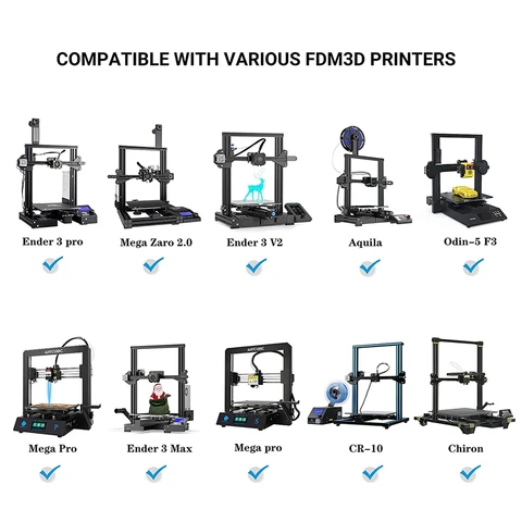 8 шт., зажимы для 3D-принтера Ender 3, 7 мм