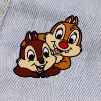 chipmunk cute badges on backpack enamel pin brooches for women lapel pins brooch jewelry fashion accessories gifts