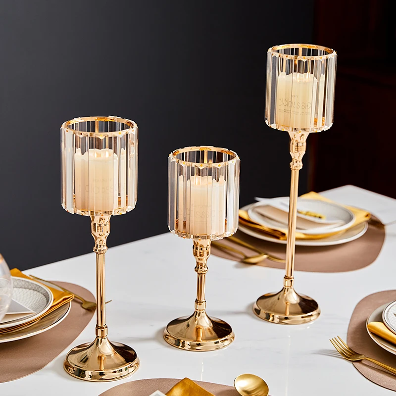 

Nordic Style Candle Holder Metal Material Home Living Room Decor Wedding Decoration Vintage Decor Centerpieces for Dining Room