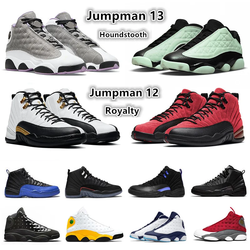 

air 12 13 basketball shoes Houndstooth Utility Royalty 12s Dark Powder Blue 13s Obsidian Red flints men sports sneakers