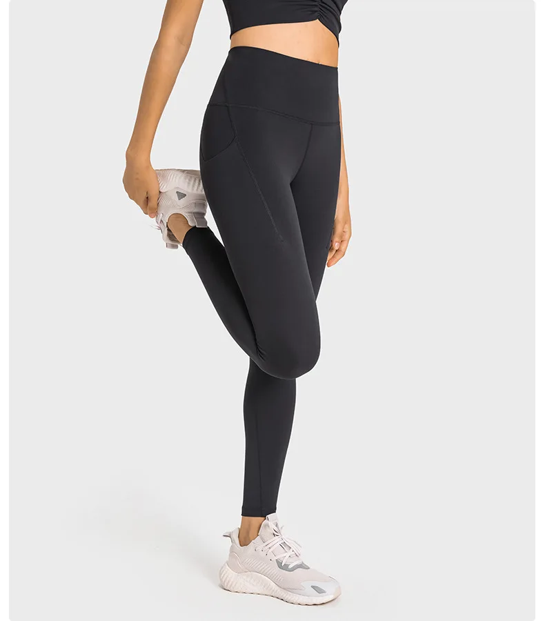 LuluLeggings Gym Yoga Fitness Sport Women's Pants Sportswear Outdoor Jogging Workout High-waisted Breathable Elasticity Tights