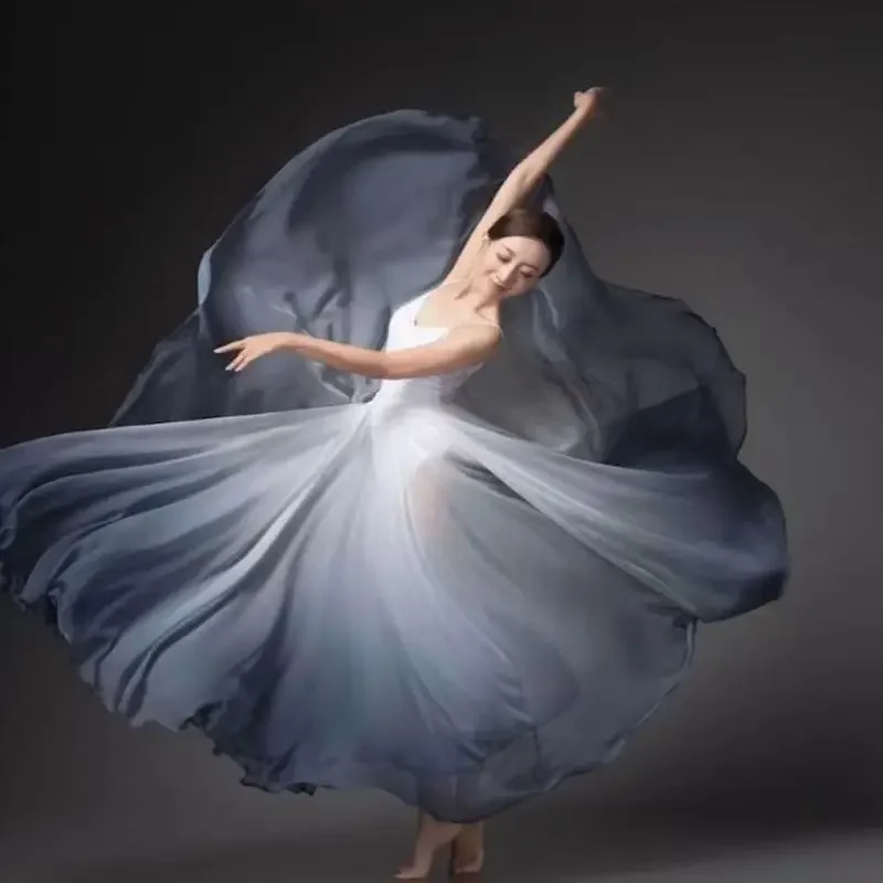 Женская этническая классическая современная танцевальная тренировочная юбка с