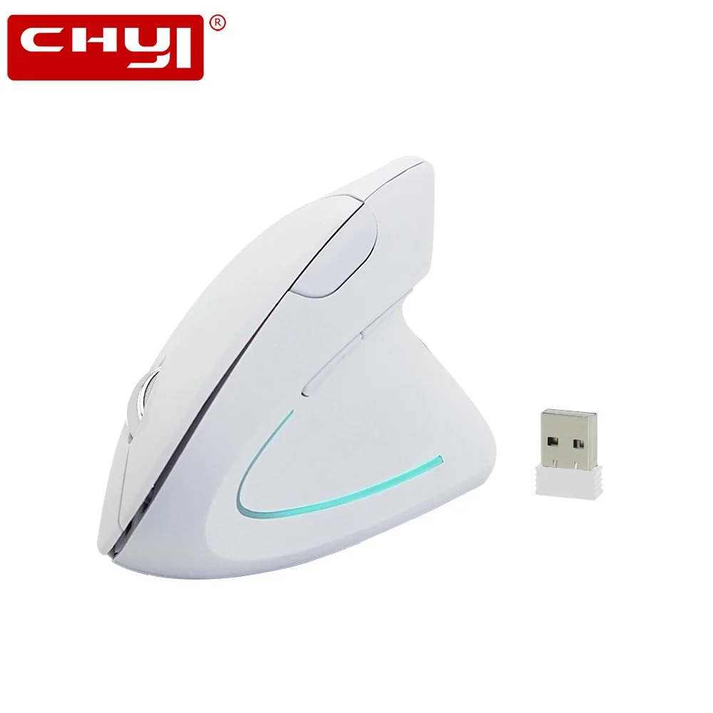 Мышь Вертикальная Беспроводная CHYI, эргономичная, RGB, USB