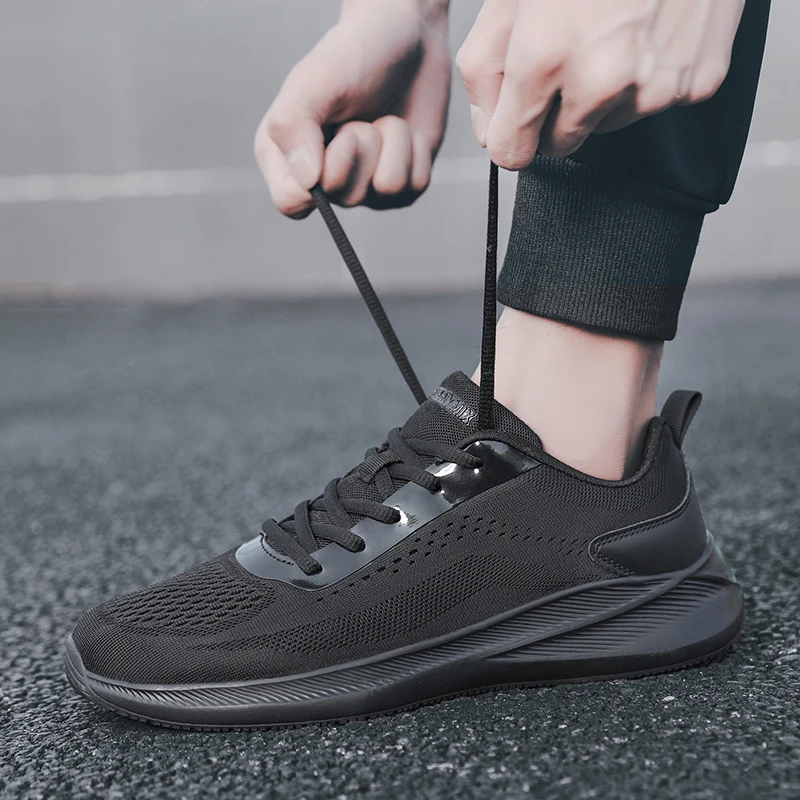 New Men Mesh Breathable Running Shoes Outdoor Comfortable Lightweight Anti-slip Walking Sport Shoe Men Jogging Training Sneakers