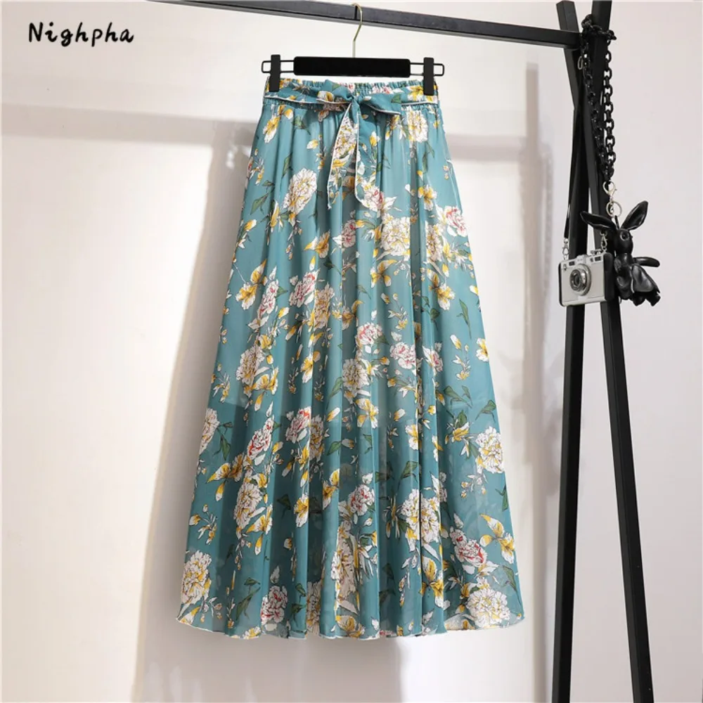 Женская эластичная юбка Nighpha с большим подолом богемная пляжная