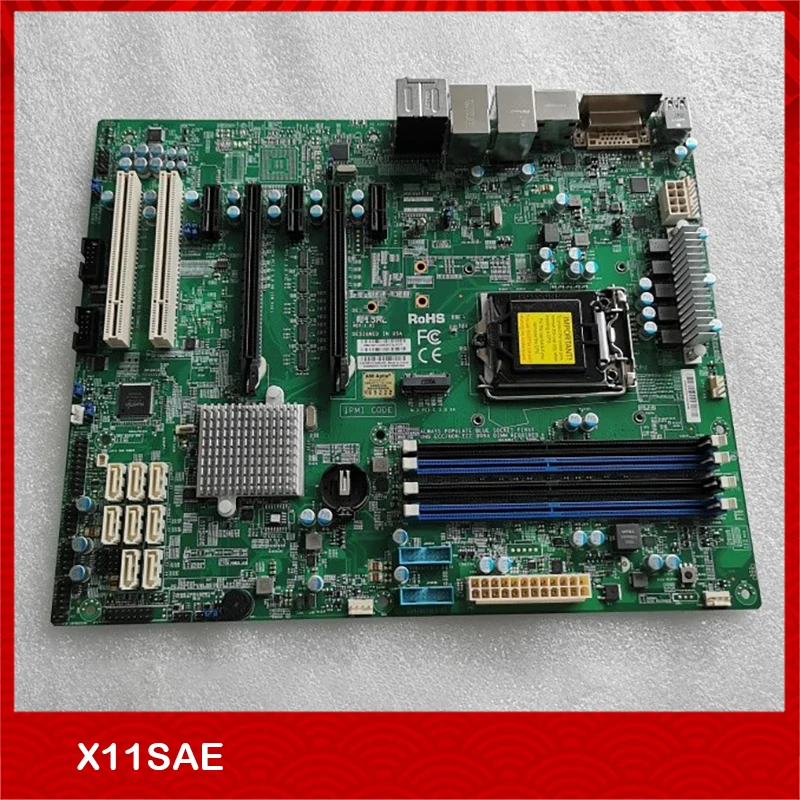

One-way Server Motherboard For Supermicro X11SAE C236 1151 Support E3-1200 V5 CPU Fully Tested Good Quality